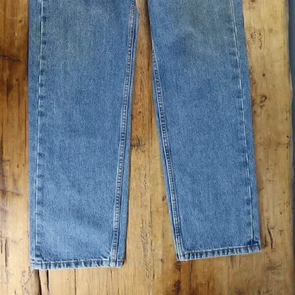 LEVI'S 505 BLUE DENIM STRAIGHT LEG JEANS MENS SIZE W34 L29 - Picture 7 of 9